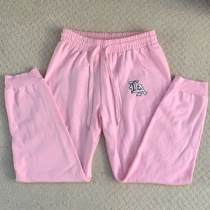 Pink sweatpants